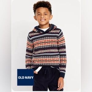 Old Navy Boys Printed Pullover Sweater XS-5